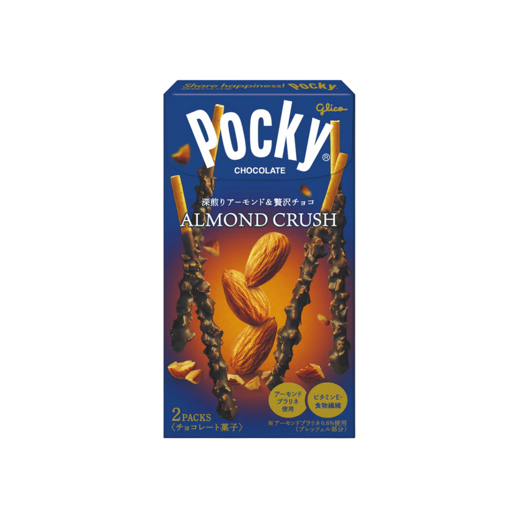 💙 Pocky Almond Crush – Chocolate Premium con Almendra Tostada 46g💙