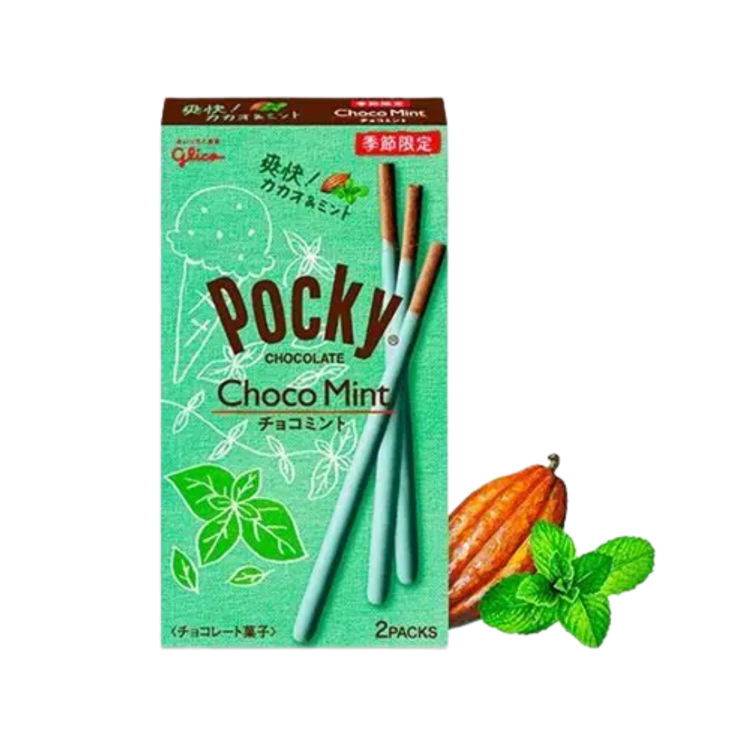 💚 Pocky Choco Mint – Frescura y Dulzura en Cada Bocado 65g💚