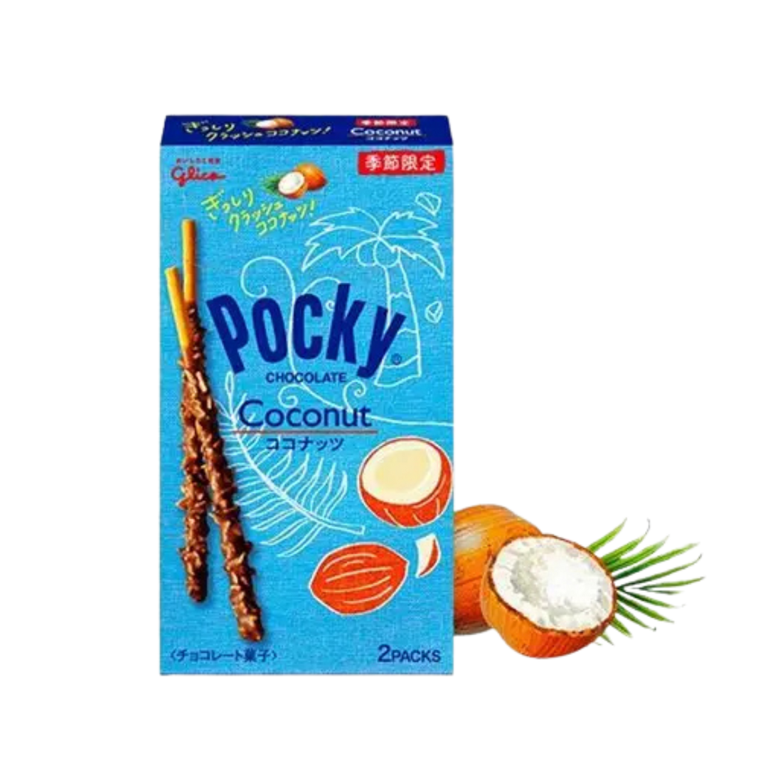 🥥 Pocky Coconut – Edición Limitada con Sabor Tropical 44g💙