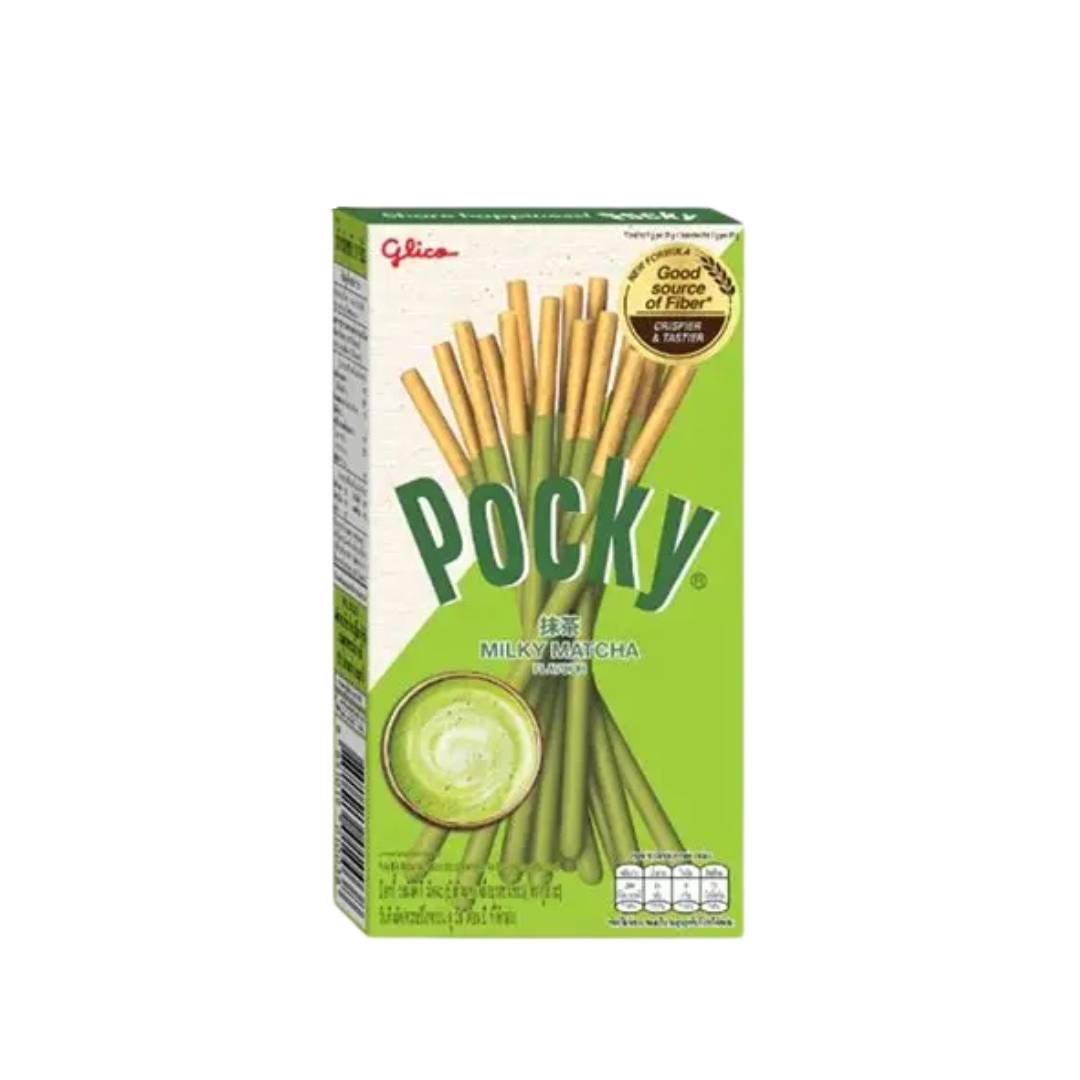 💚 Pocky Milky Matcha – Dulzura Cremosa con Té Verde 33g💚