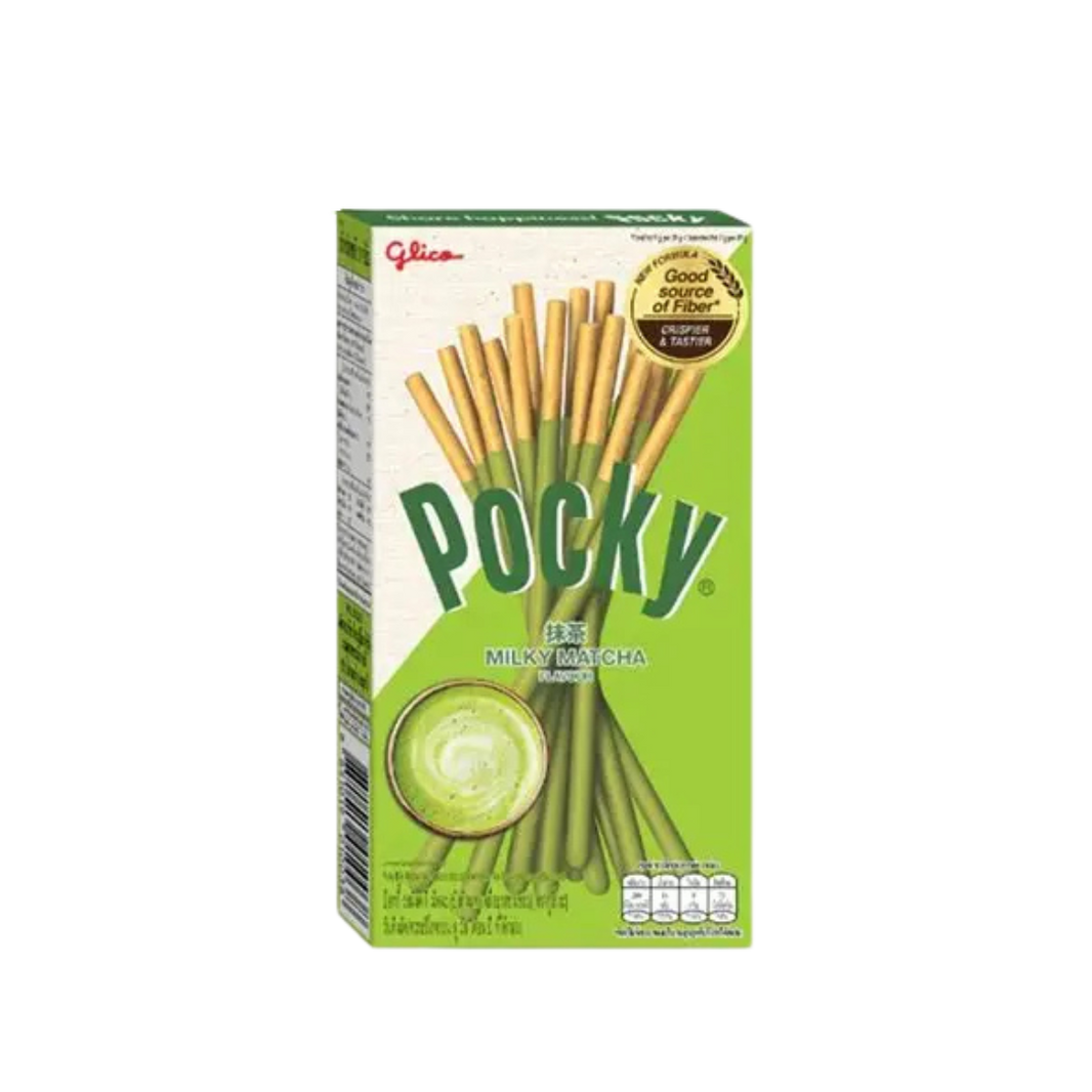💚 Pocky Milky Matcha – Dulzura Cremosa con Té Verde 33g💚