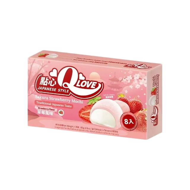 🌸🍓 Q LOVE Mochi Japonés – Sakura Fresa 🍓🌸