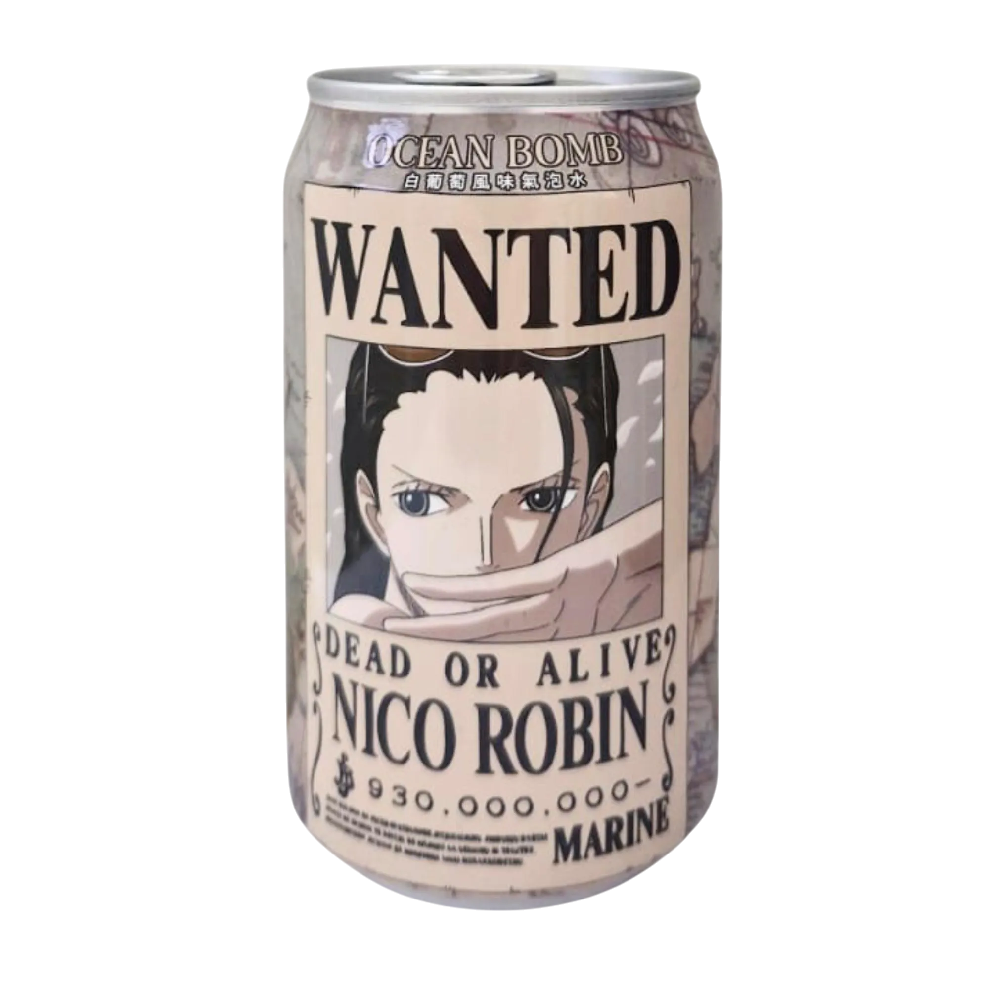 Refresco de soda uva blanco ONE PIECE 330ml