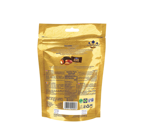ARABIAN DELIGTHS CHOCODATE Dátil Relleno de Almendras Cubiertos de Chocolate Negro 90g