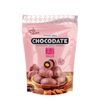 CHOCODATE Dátil Relleno de Almendra Recubierto con Chocolate Ruby Belga 90g