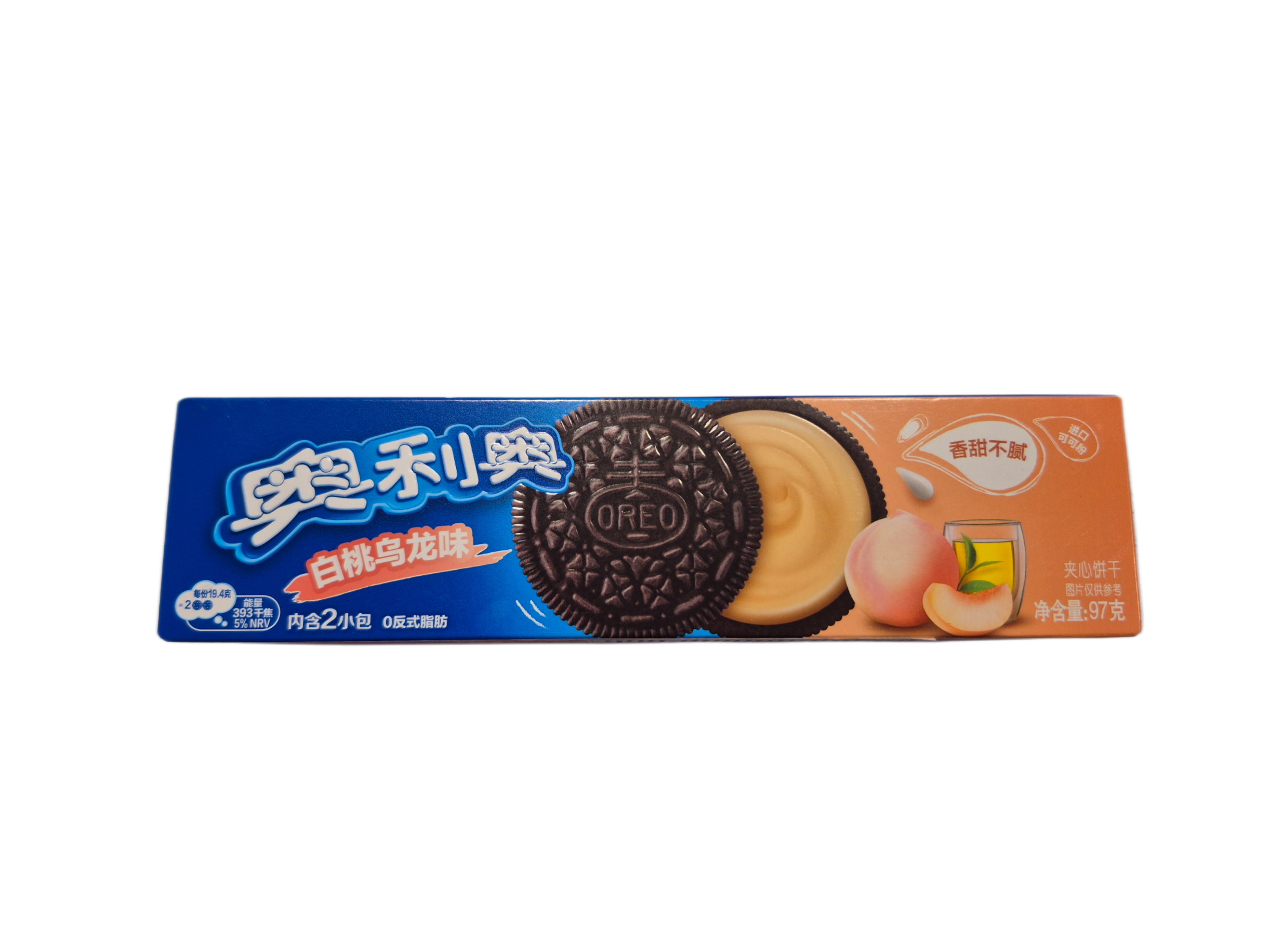 Galleta OREO Sabor Melocotón y Té Oolong 97g