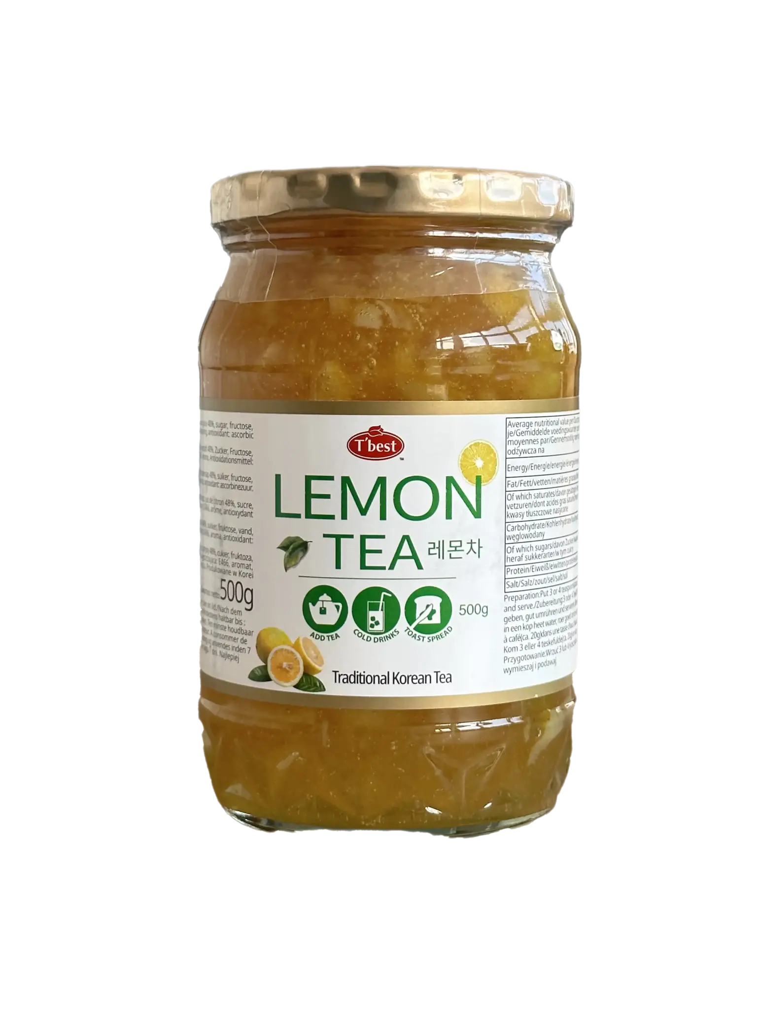 T'BEST Té Coreano Concentrado de Limón 500G