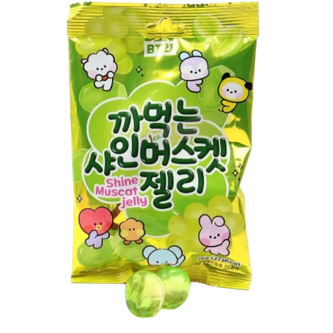 BT21 Gominolas Sabor Uva Verde 76g