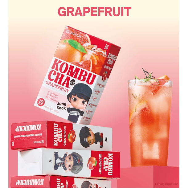 DAMTUH BT21 Kombucha Sabor Pomelo