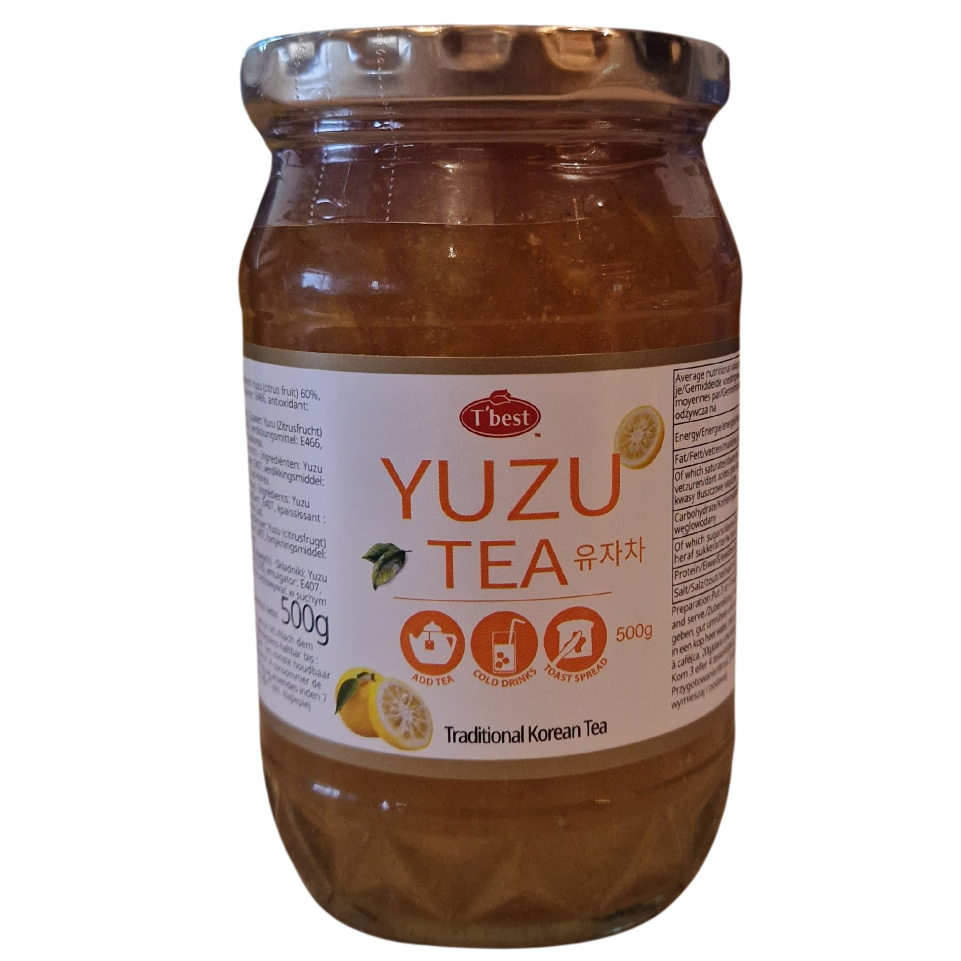T'BEST Té Coreano Concentrado de Yuzu 500G
