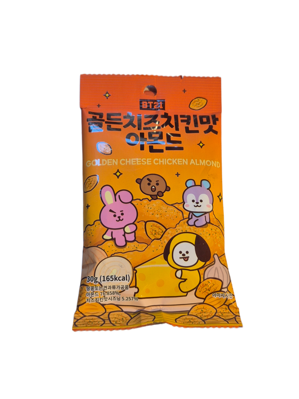 BT21 Almendras Sabor Pollo y Queso 30g