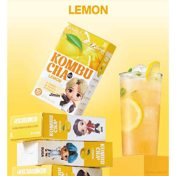 DAMTUH BT21 Kombucha Sabor Limón