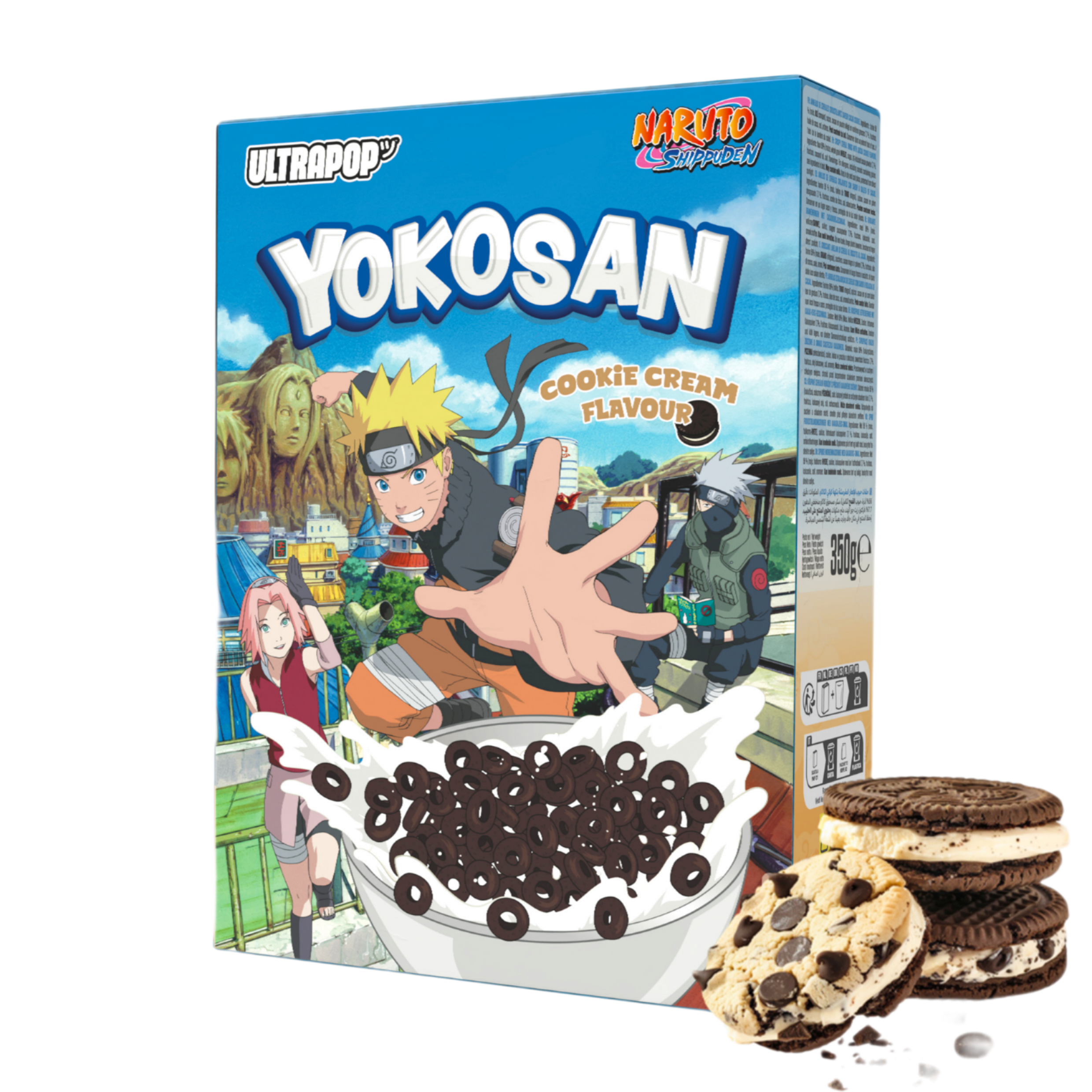 Cereal de Avena sabor galleta y crema ULTRAPOP NARUTO 350g