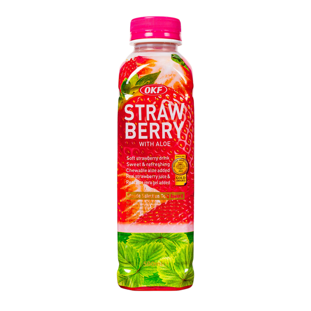 OKF Bebida Sabor Fresa Con Aloe 500ml