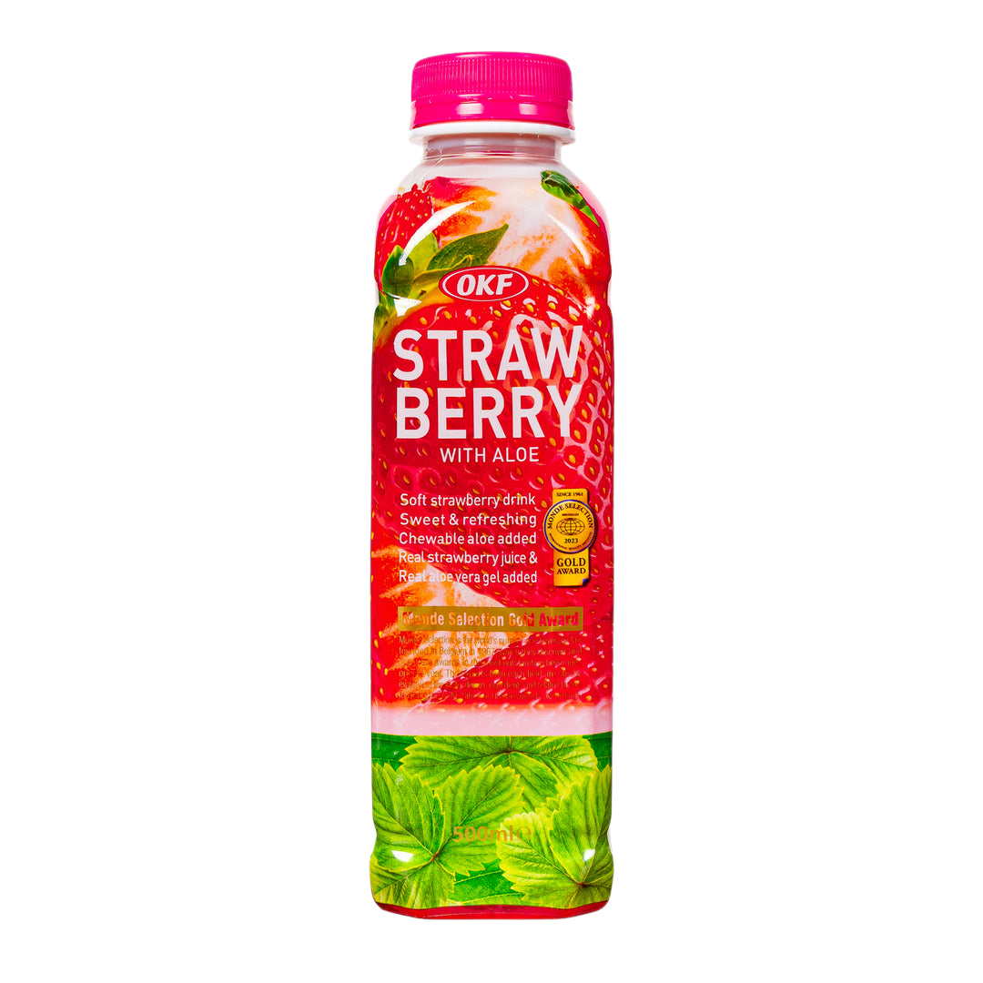 OKF Bebida Sabor Fresa Con Aloe 500ml