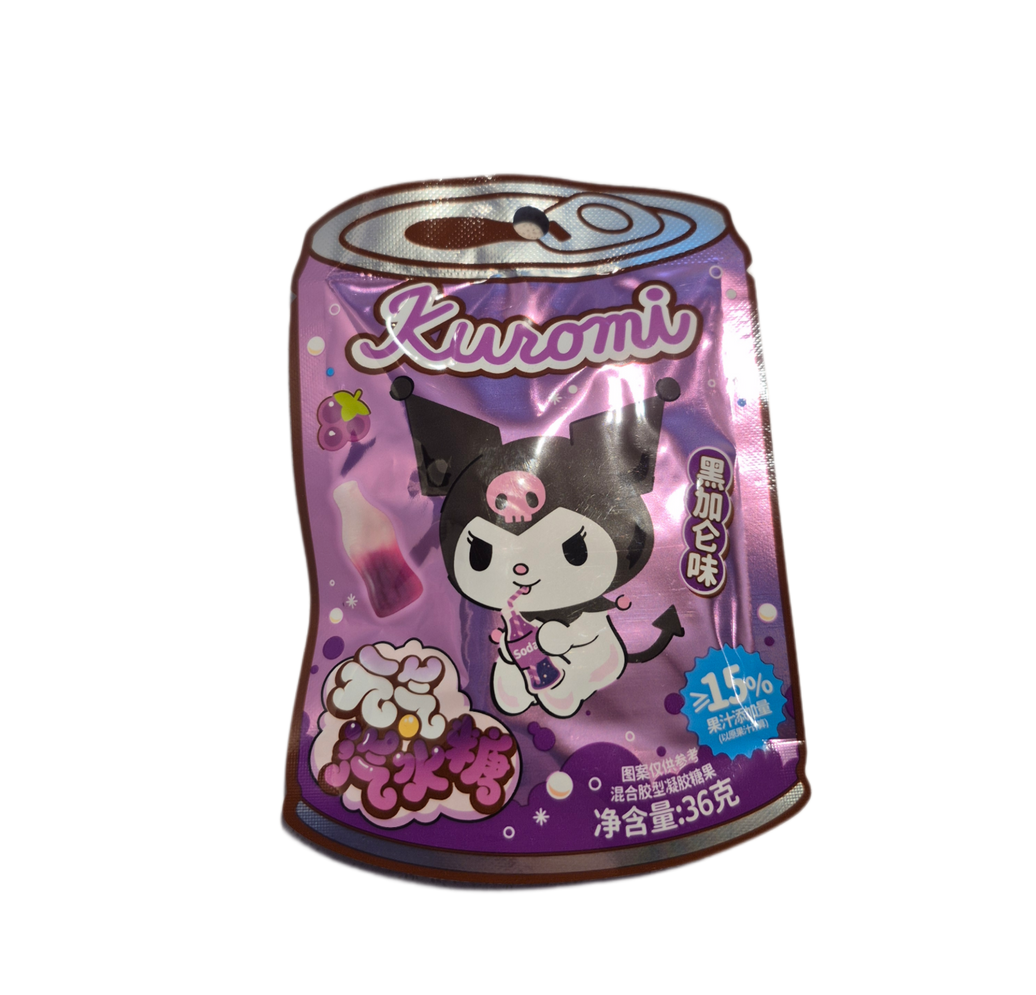 QUANJI Kuromi Gominola sabor Grosella Negra 36g