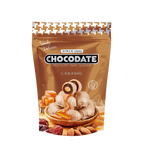 CHOCODATE Dátil Relleno de Almendra Recubierto con Chocolate Sabor Caramelo 90g