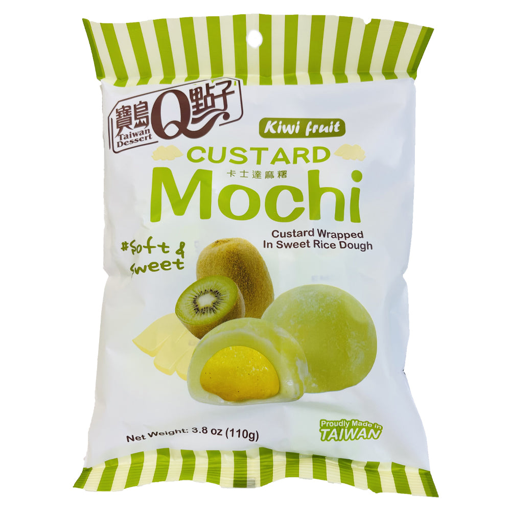 Tw Q Custard Mochi Kiwi 110G