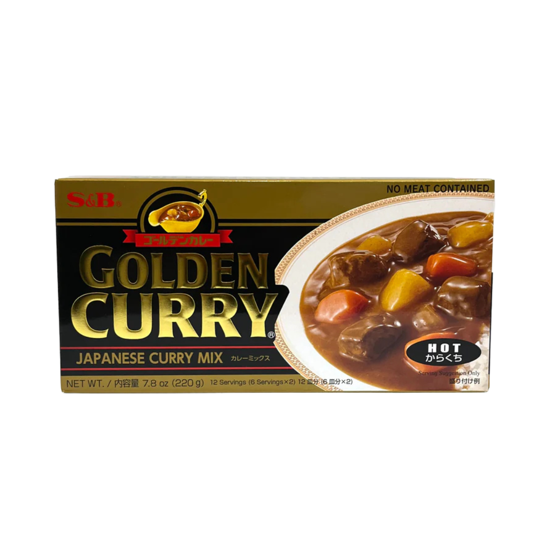 S&B Golden Curry –  Curry Mix (Hot) | 220g