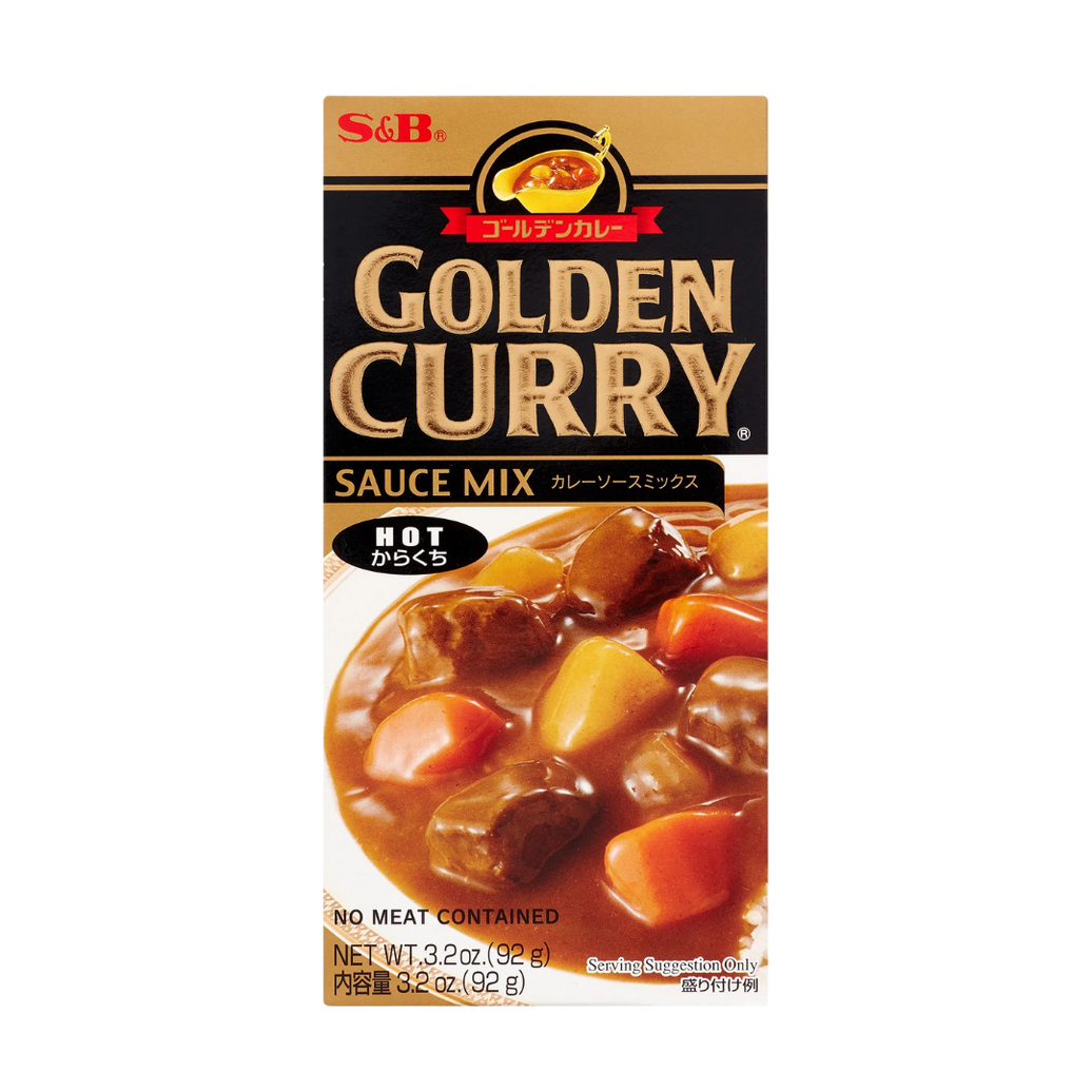 🍛🔥 S&B Golden Curry Hot – Mezcla de Salsa para Curry Japonés Picante (92 g)