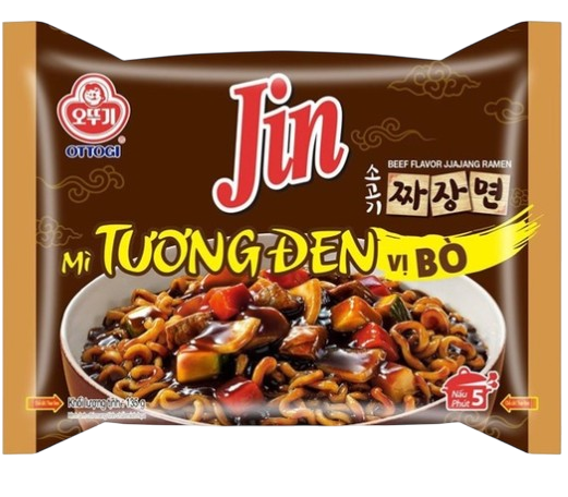 Jin ramen Jjajang sabor Ternera 135g OTTOGI