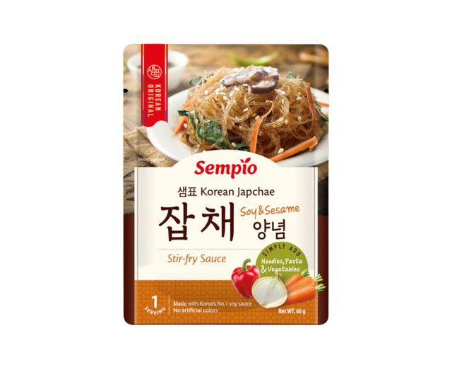 🍜🥕 Sempio Salsa Japchae Coreano – Soja y Sésamo (60 g) 🇰🇷✨