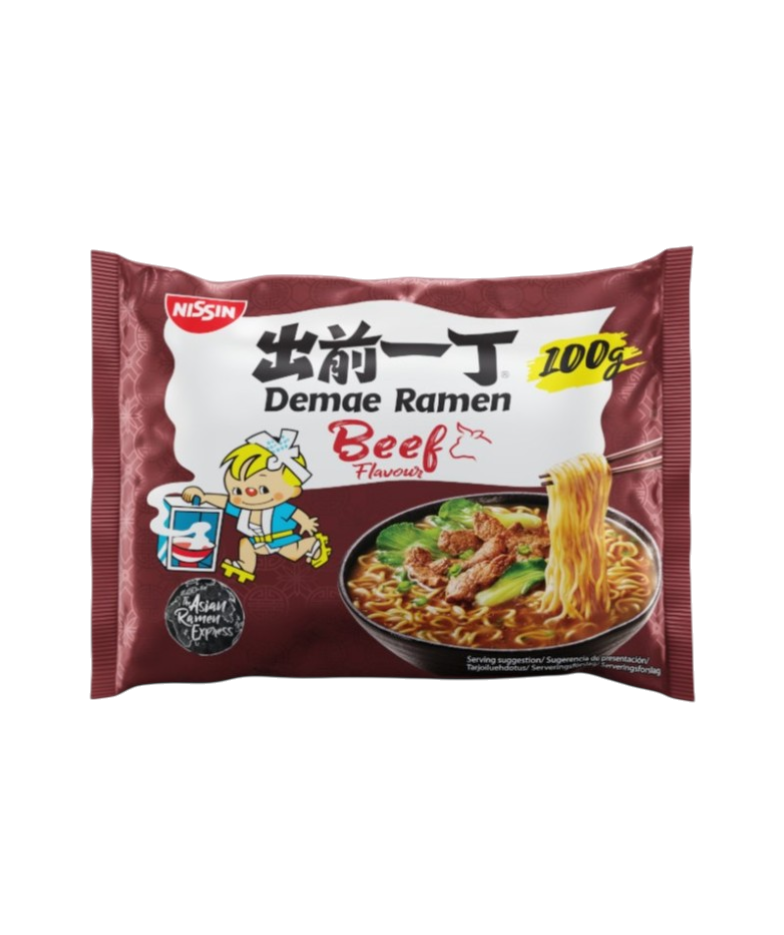 Nissin Demae Ramen – Sabor Ternera (Beef Flavour) 🥩🍜 100g